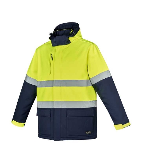 Picture of Syzmik, Unisex Hi Vis Antarctic Softshell Taped Jacket